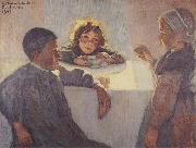 Eric Forbes-Robertson Breton Children Pont Aven (La Bonne Soupe) Germany oil painting artist